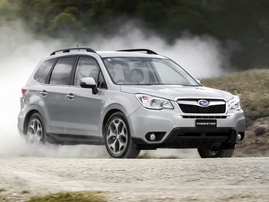 Subaru Forester SJ Drehmoment Tabelle für Alufelgen und Stahlfelgen Reifengröße Lochkreis